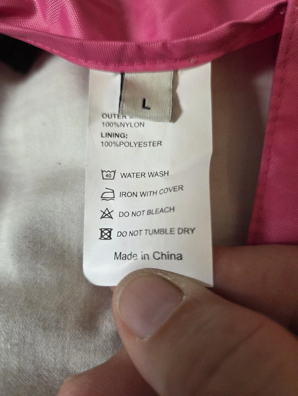 Pink Waterproof Pet Raincoat